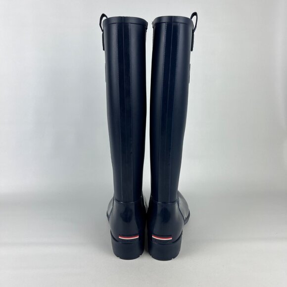 Tommy Hilfiger Womens Karissa Blue Rain Boots Pull On Water Resistant size 9 - Picture 4 of 16